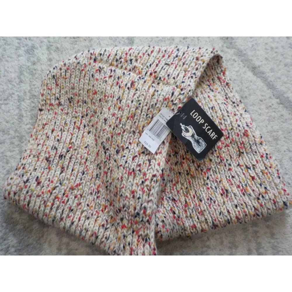 NWT David & Young Infinity Loop Scarf Thick Crocheted Multicolor #FSINFK184
